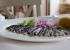 Salata cu file de ton rose- ton,mix de salate verzi,fasole verde,cartofi posati in curcuma,rosii cherry si sos vinaigrette (350g)